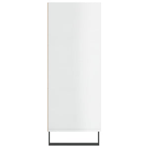 vidaXL Armoirette haute brillance blanc 69,5x32,5x90 cm Bois d'ingénierie