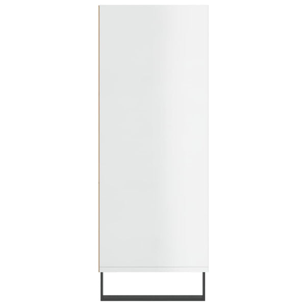 vidaXL Armoirette haute brillance blanc 69,5x32,5x90 cm Bois d'ingénierie