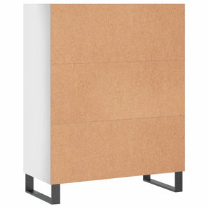 vidaXL Armoirette haute brillance blanc 69,5x32,5x90 cm Bois d'ingénierie