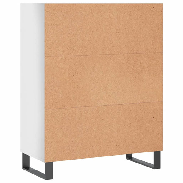 vidaXL Armoirette haute brillance blanc 69,5x32,5x90 cm Bois d'ingénierie