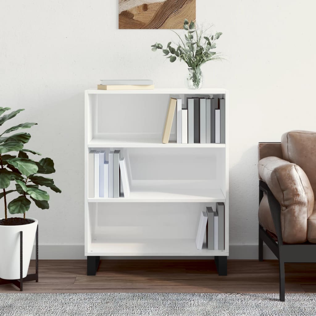 vidaXL Armoirette haute brillance blanc 69,5x32,5x90 cm Bois d'ingénierie
