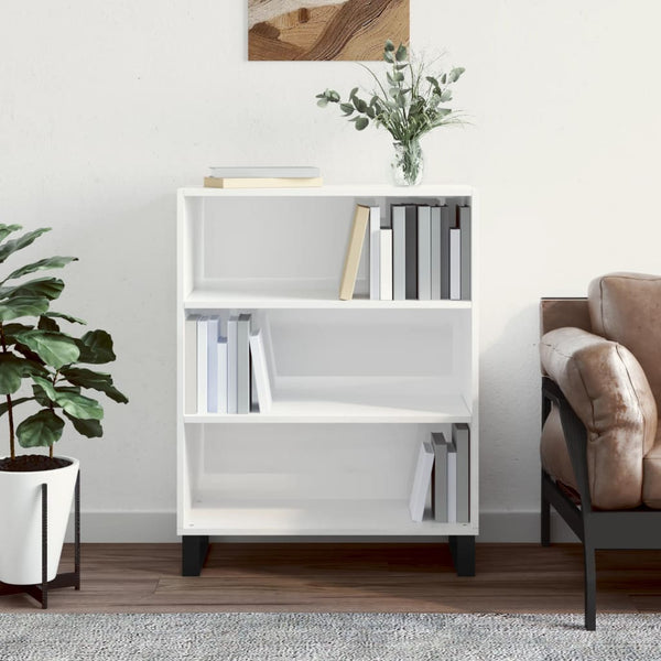vidaXL Armoirette haute brillance blanc 69,5x32,5x90 cm Bois d'ingénierie