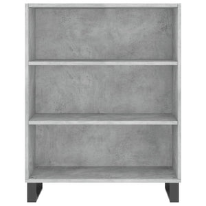 vidaXL Buffet haut gris béton 69,5x32,5x90 cm Bois d'ingénierie