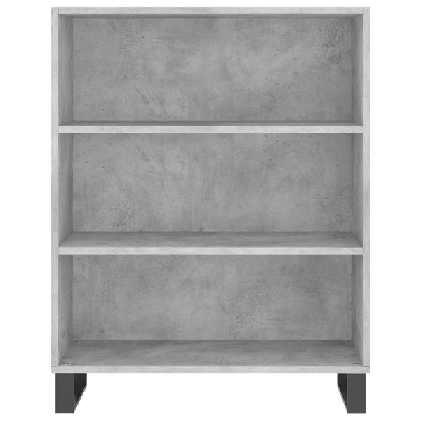 vidaXL Buffet haut gris béton 69,5x32,5x90 cm Bois d'ingénierie