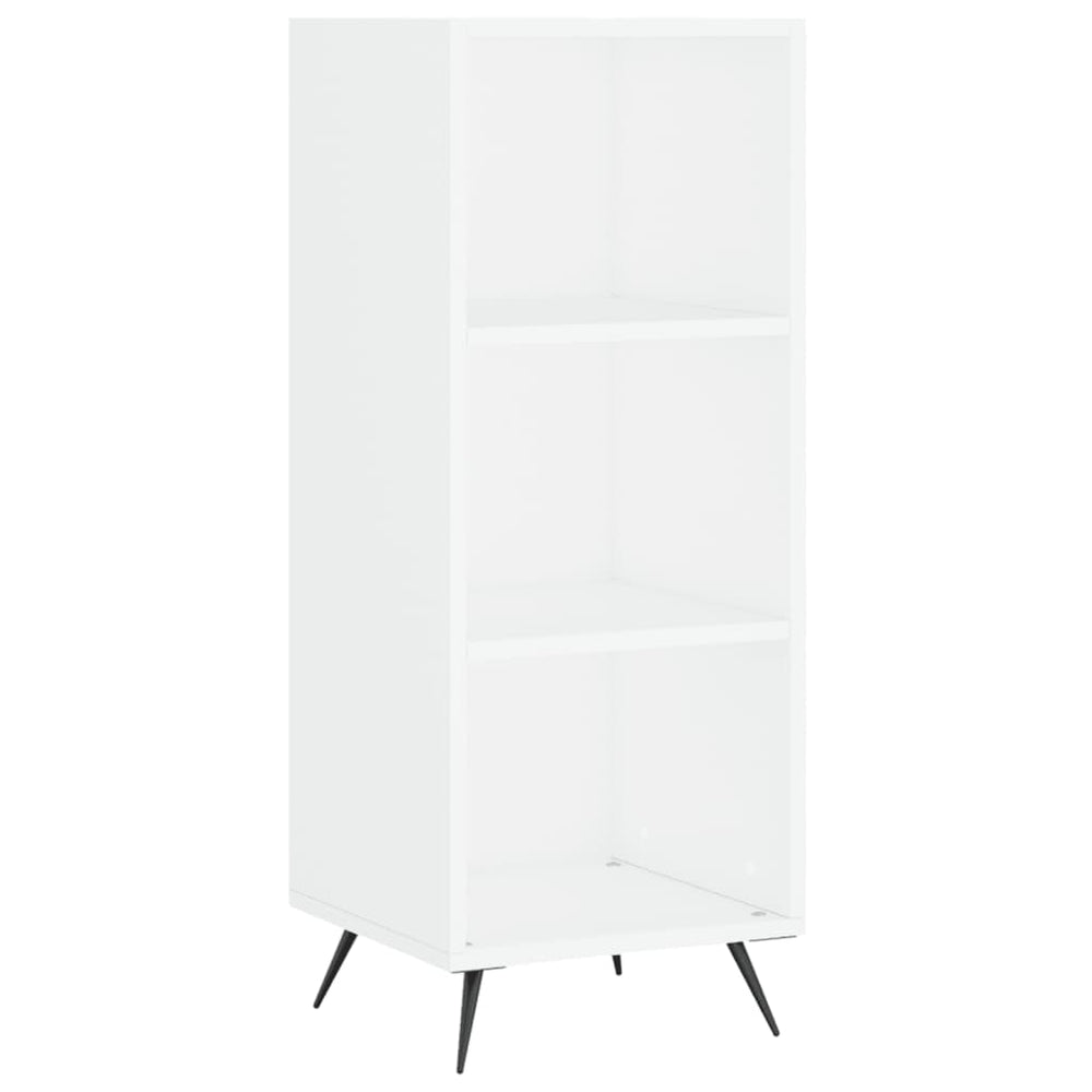 Weißer Regalschrank, 90 cm hoch