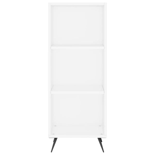 Weißer Regalschrank, 90 cm hoch
