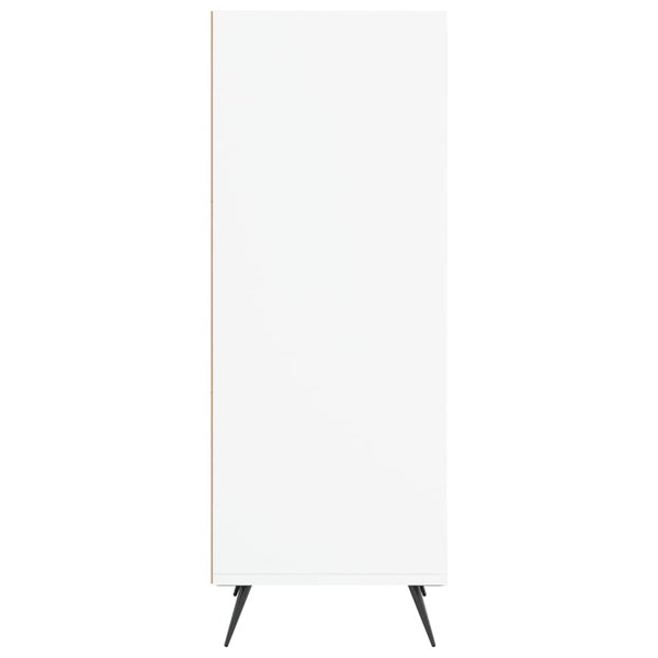 Weißer Regalschrank, 90 cm hoch