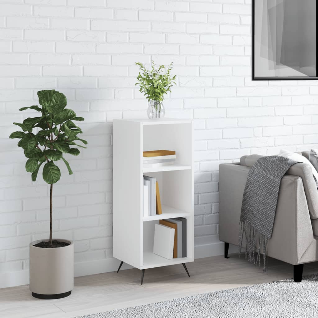 Weißer Regalschrank, 90 cm hoch