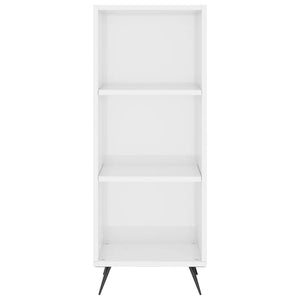 Hochglanz Regalschrank Weiß, 90 cm