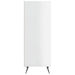 Hochglanz Regalschrank Weiß, 90 cm