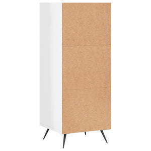 Hochglanz Regalschrank Weiß, 90 cm