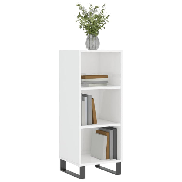 Hochglanz Weiß Sideboard 90cm
