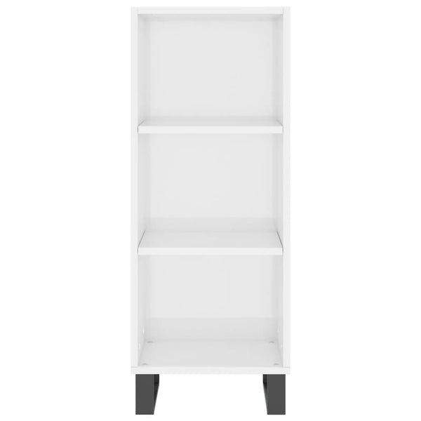Hochglanz Weiß Sideboard 90cm