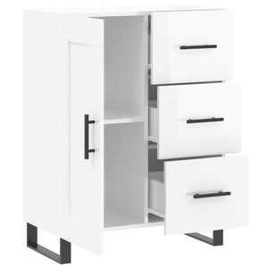 Hochglanz Weißes Sideboard 69,5x34x90 cm