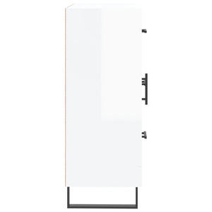 Hochglanz Weißes Sideboard 69,5x34x90 cm