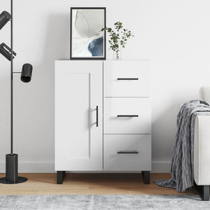 Hochglanz Weißes Sideboard 69,5x34x90 cm