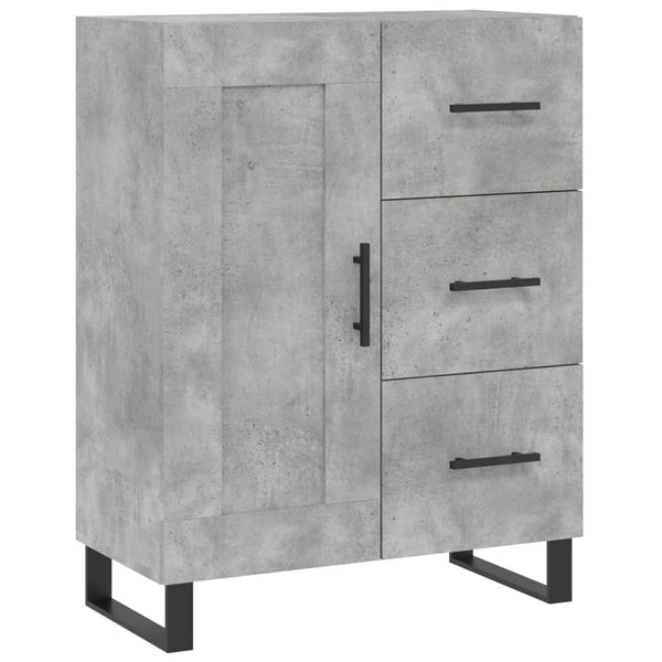 Betongraues Sideboard 69,5x34x90 cm