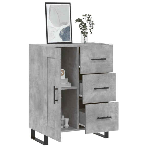 Betongraues Sideboard 69,5x34x90 cm