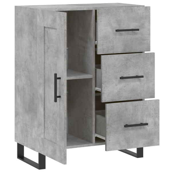 Betongraues Sideboard 69,5x34x90 cm