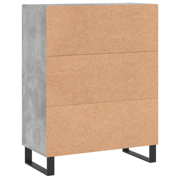 Betongraues Sideboard 69,5x34x90 cm