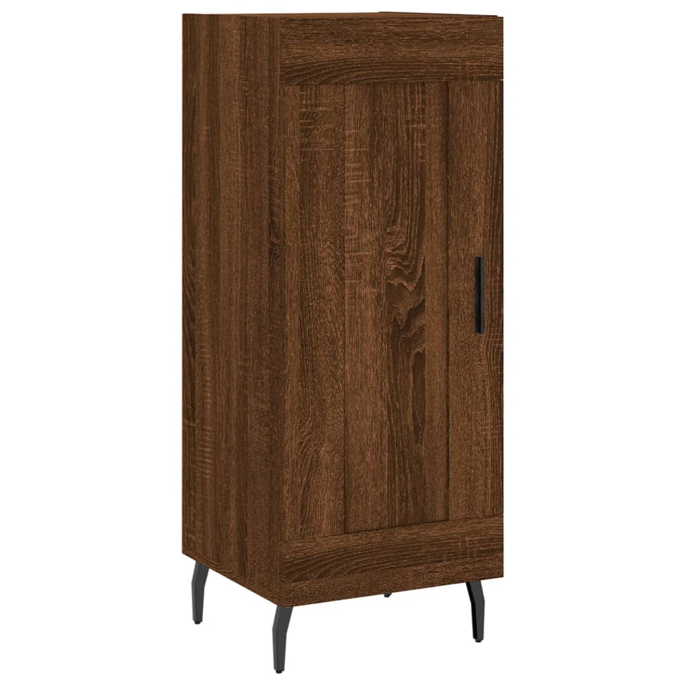 vidaXL Sideboard Brown Oak Look 34.5x34x90 cm Engineered Wood