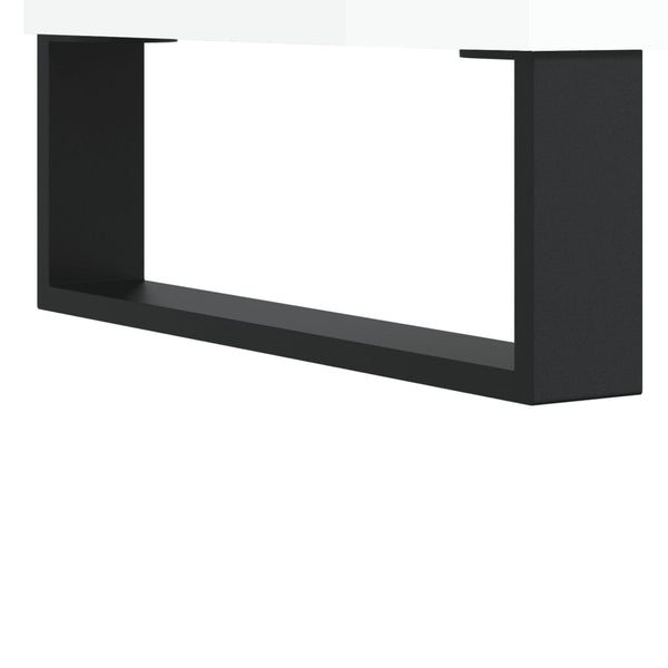 Hochglanz Weißes Sideboard 90cm