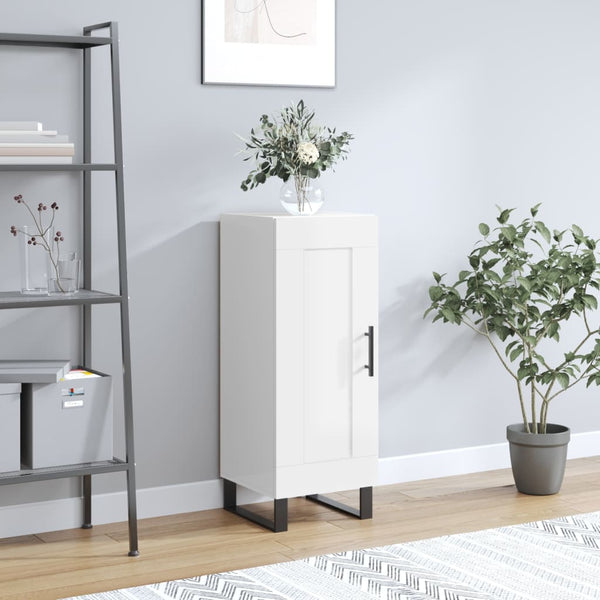 Hochglanz Weißes Sideboard 90cm
