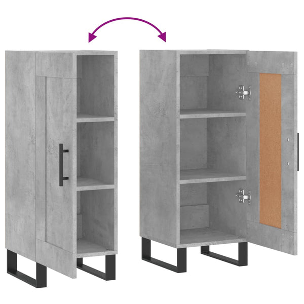 Betongraues Sideboard 90cm