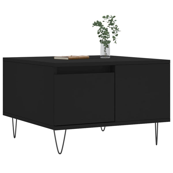 Schwarzer Couchtisch 55x55 cm
