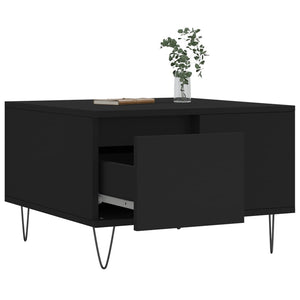 Schwarzer Couchtisch 55x55 cm