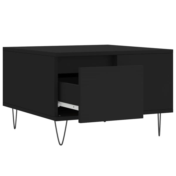 Schwarzer Couchtisch 55x55 cm