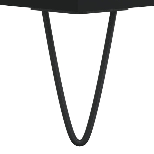 Schwarzer Couchtisch 55x55 cm