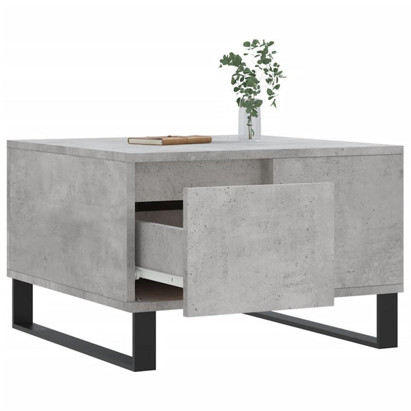 Betongrauer Couchtisch 55x55 cm