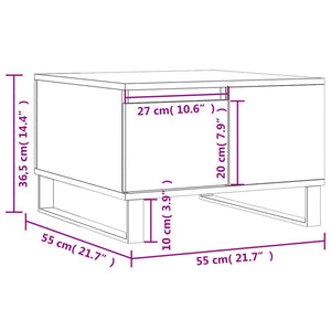 Betongrauer Couchtisch 55x55 cm