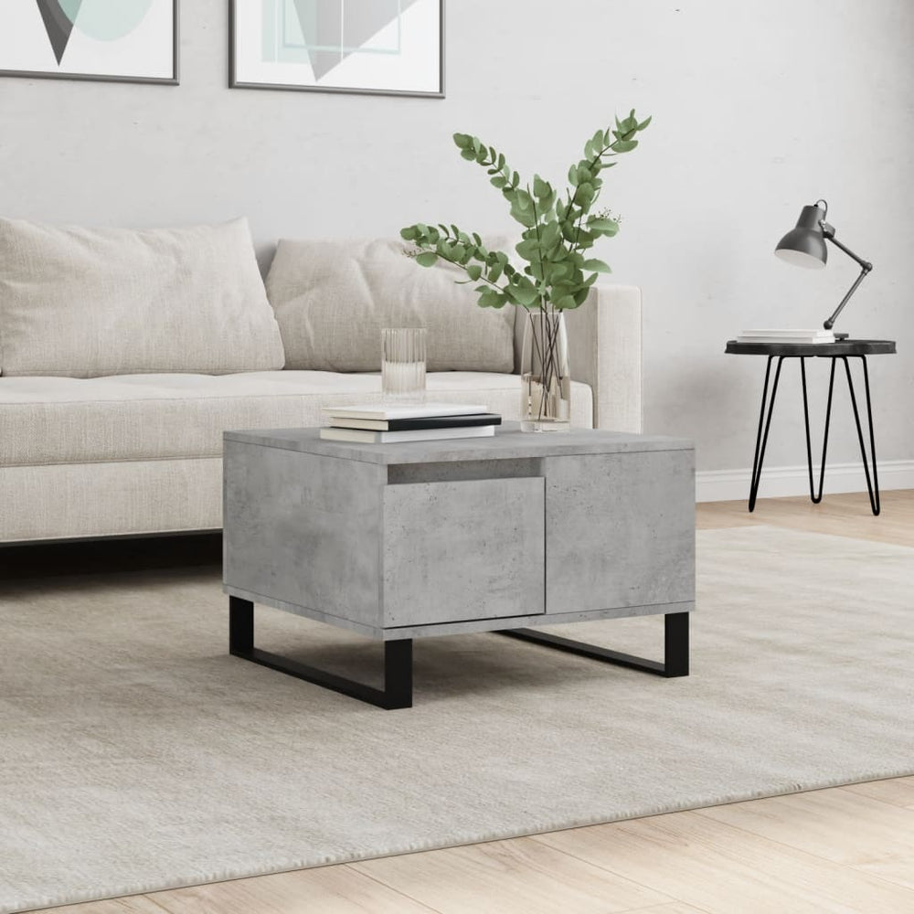 Betongrauer Couchtisch 55x55 cm