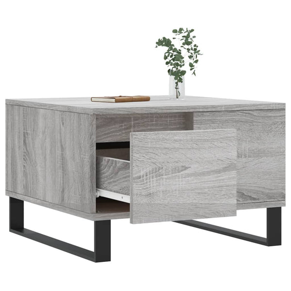 Grauer Couchtisch Sonoma, 55x55 cm