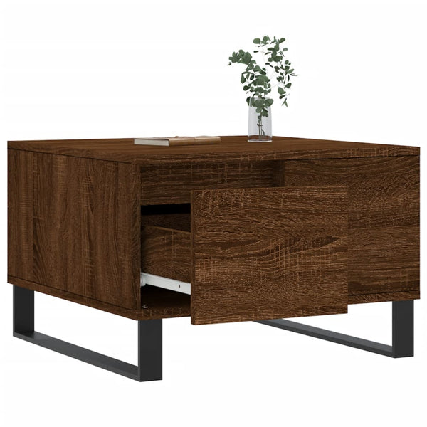 Couchtisch Braun Eichenoptik 55x55 cm