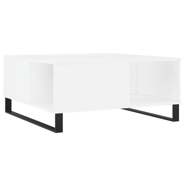 Weißer Couchtisch 80x80 cm
