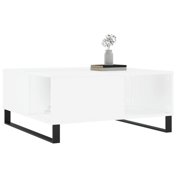 Weißer Couchtisch 80x80 cm