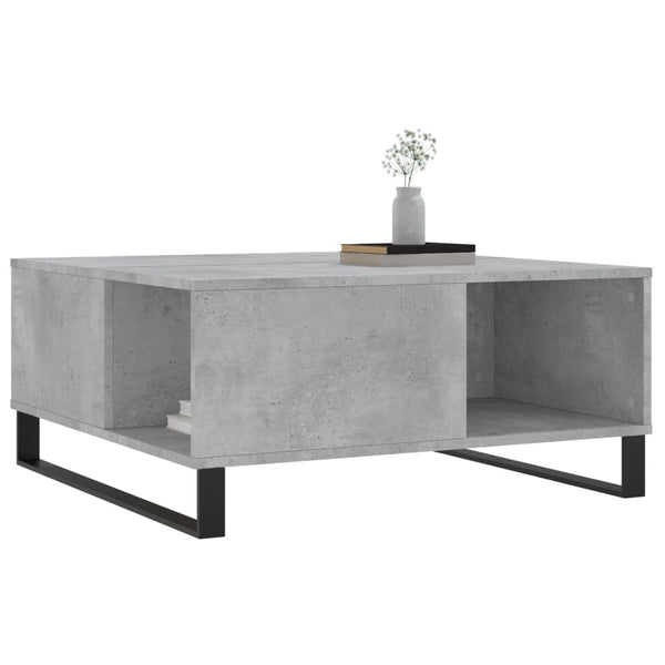 Betongrauer Couchtisch 80x80 cm