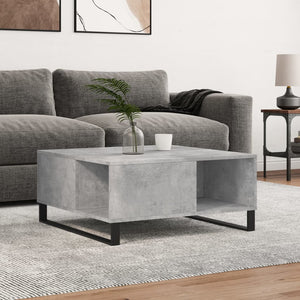 Betongrauer Couchtisch 80x80 cm