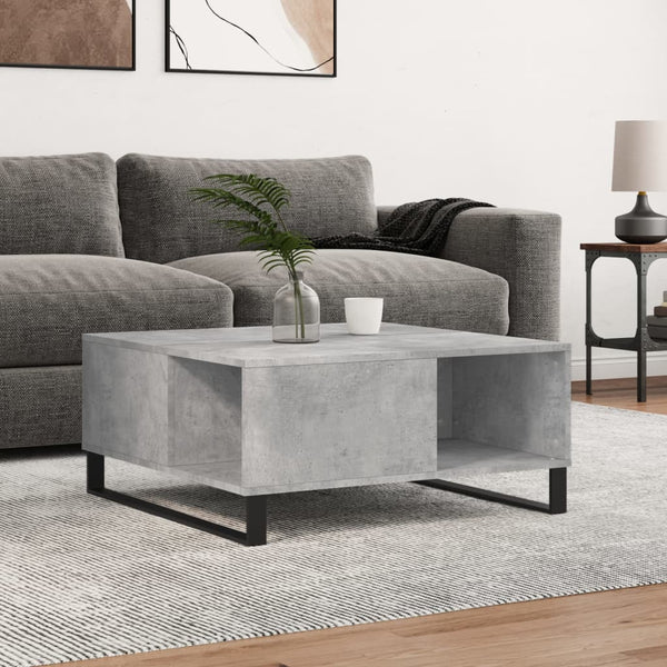 Betongrauer Couchtisch 80x80 cm