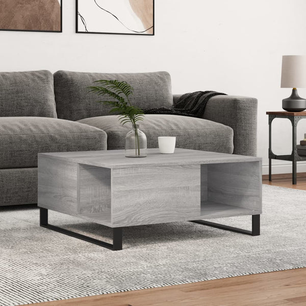 Grauer Couchtisch Sonoma 80x80 cm