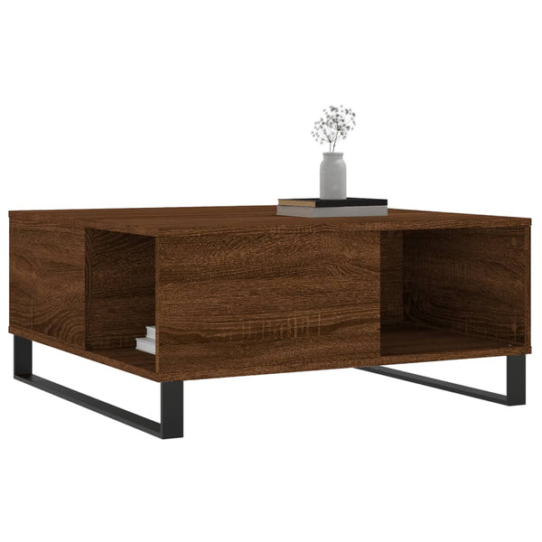 Couchtisch Eichenoptik Braun 80x80 cm
