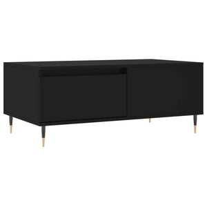 Schwarzer Couchtisch 90x50 cm