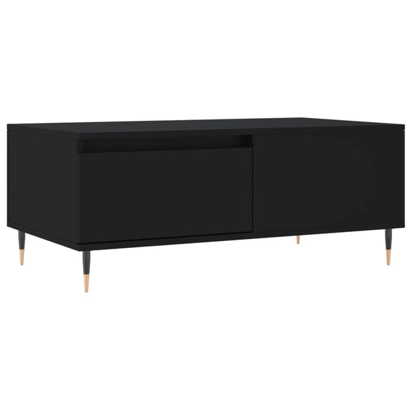Schwarzer Couchtisch 90x50 cm