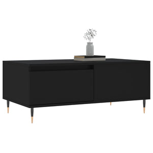 Schwarzer Couchtisch 90x50 cm