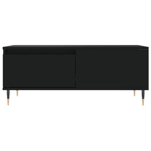 Schwarzer Couchtisch 90x50 cm