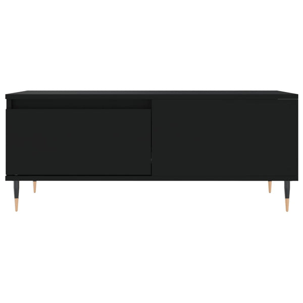 Schwarzer Couchtisch 90x50 cm