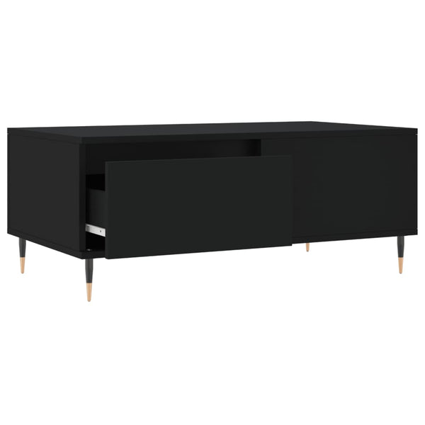 Schwarzer Couchtisch 90x50 cm